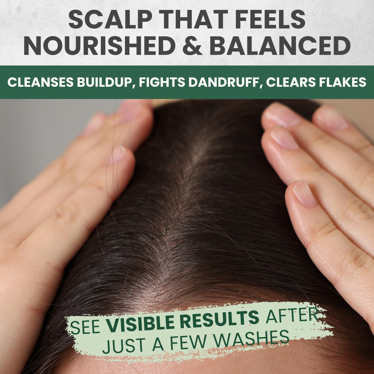KESMEDIK shampoo texture closeup showing clarifying, foaming formula