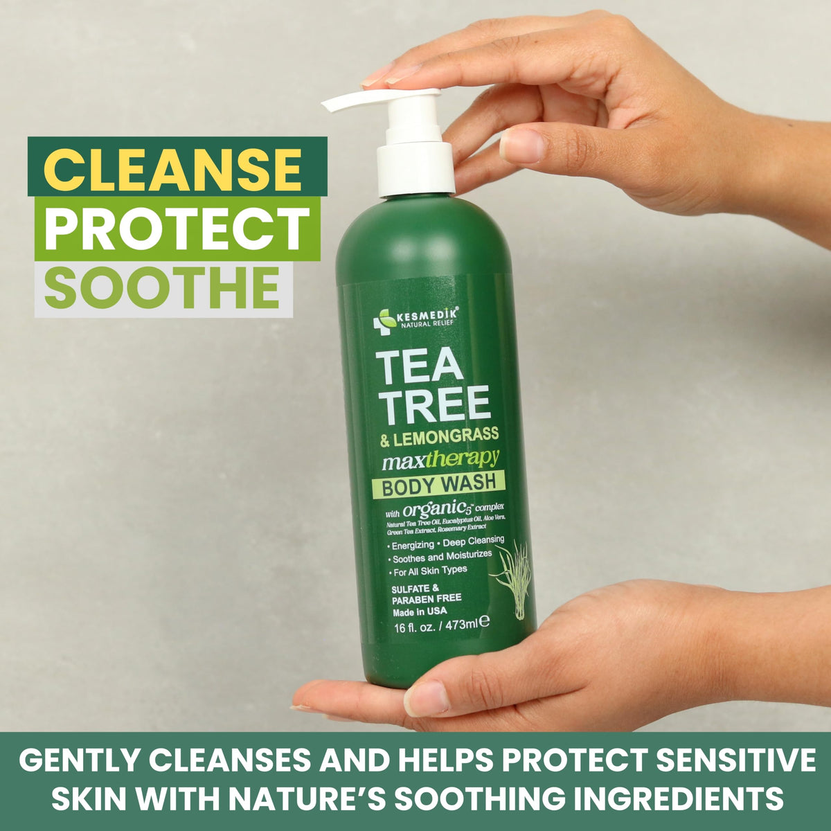 KESMEDIK foam texture lather demonstrating gentle cleansing action