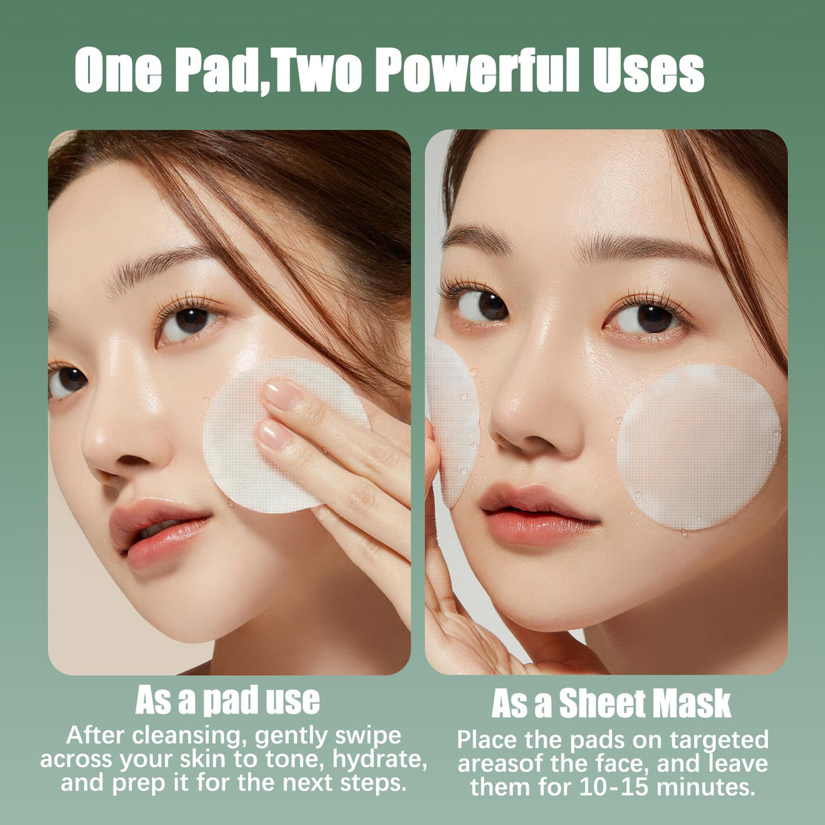 Kestper pad in hand for size comparison and easy single-step application benefit
