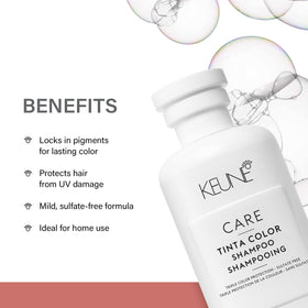 KEUNE creamy shampoo lather demonstrating gentle cleansing and rich texture benefit