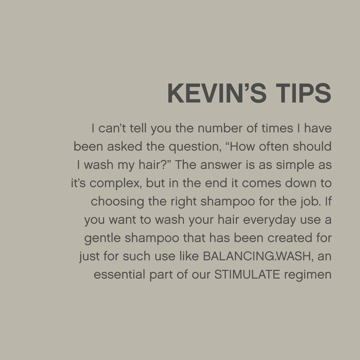 KEVIN.MURPHY 250ml bottle in hand conveying real-world size and scale