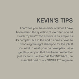 KEVIN.MURPHY 250ml bottle in hand conveying real-world size and scale