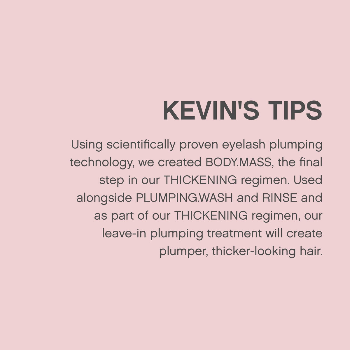 KEVIN.MURPHY before and after hair demonstrating improved volume