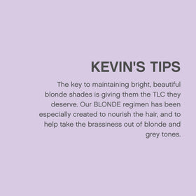 KEVIN.MURPHY BLONDE.ANGEL on bathroom shelf styled lifestyle shot suggesting everyday routine benefit