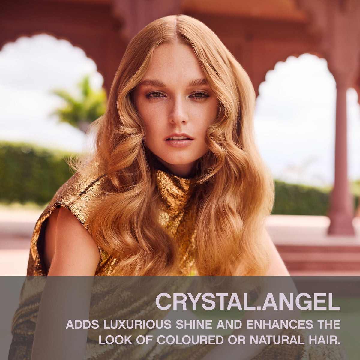 KEVIN.MURPHY close-up of CRYSTAL.ANGEL texture highlighting shine boost