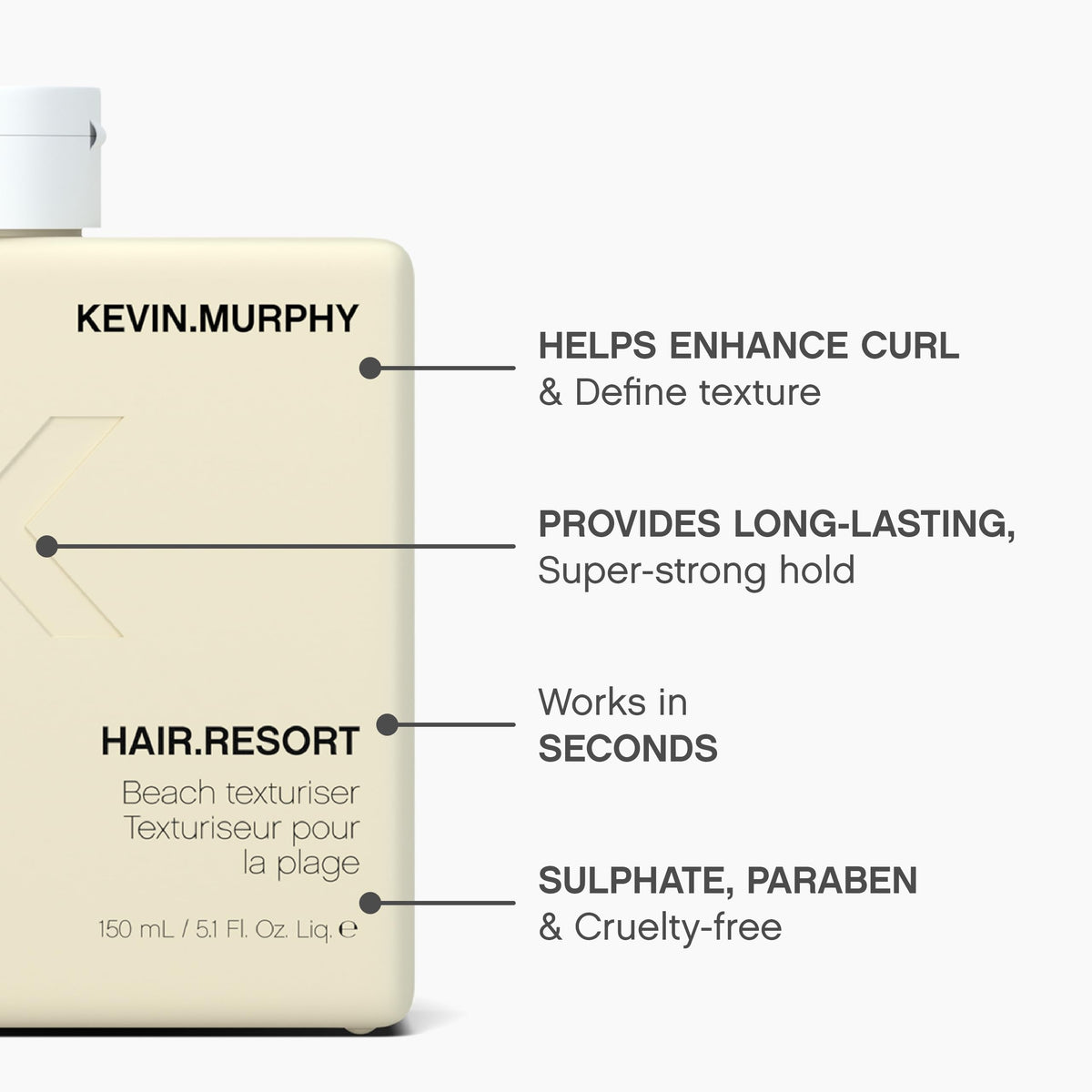 KEVIN.MURPHY before and after curls showing defined, frizz-controlled results