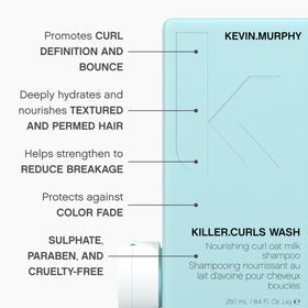 KEVIN.MURPHY oat milk ingredient close-up promoting cuticle protection