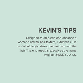 KEVIN.MURPHY label close-up highlighting botanical ingredients and heat protection