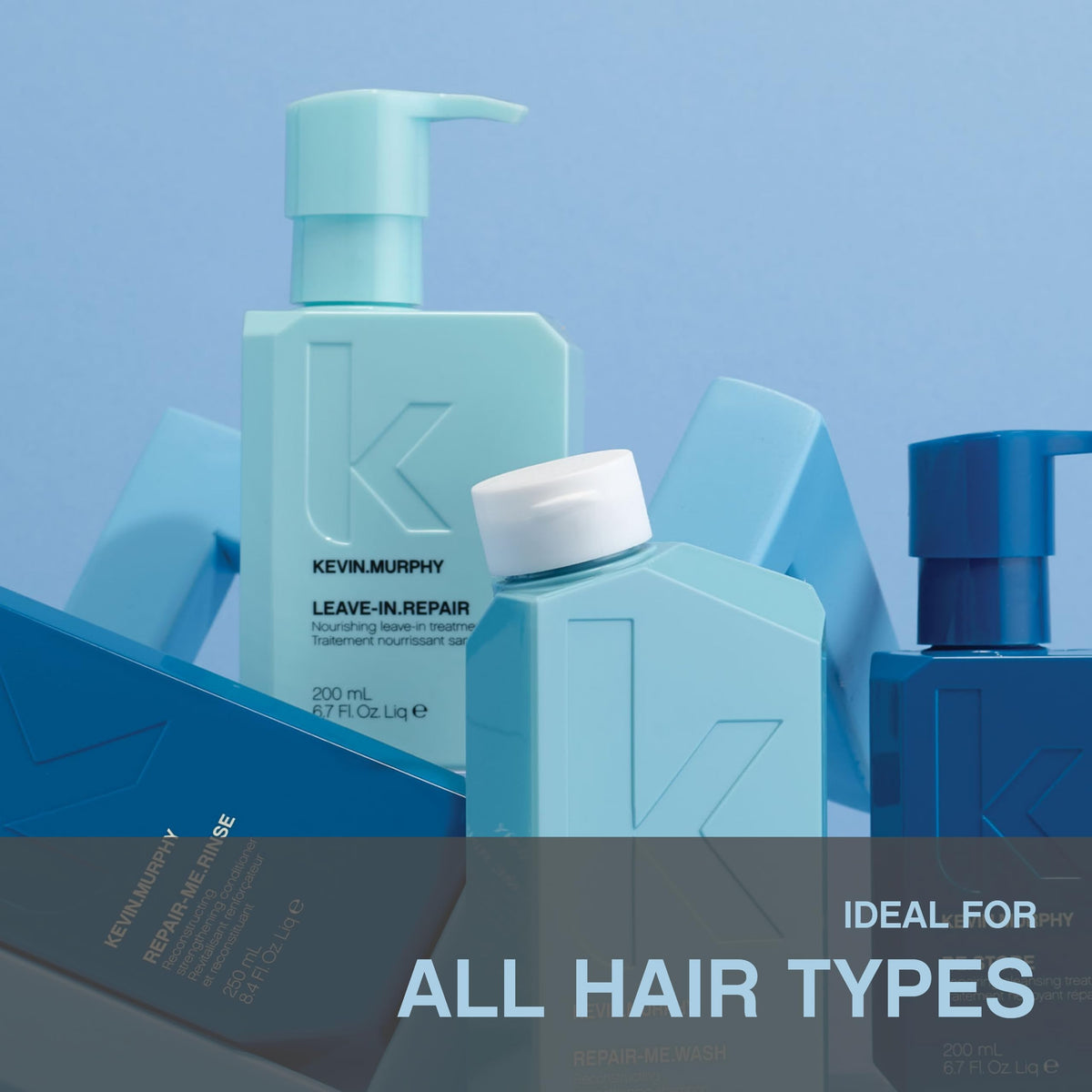 KEVIN.MURPHY before and after ends comparison demonstrating reduced breakage