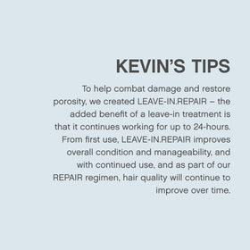 KEVIN.MURPHY used during blow-drying to protect hair from heat damage
