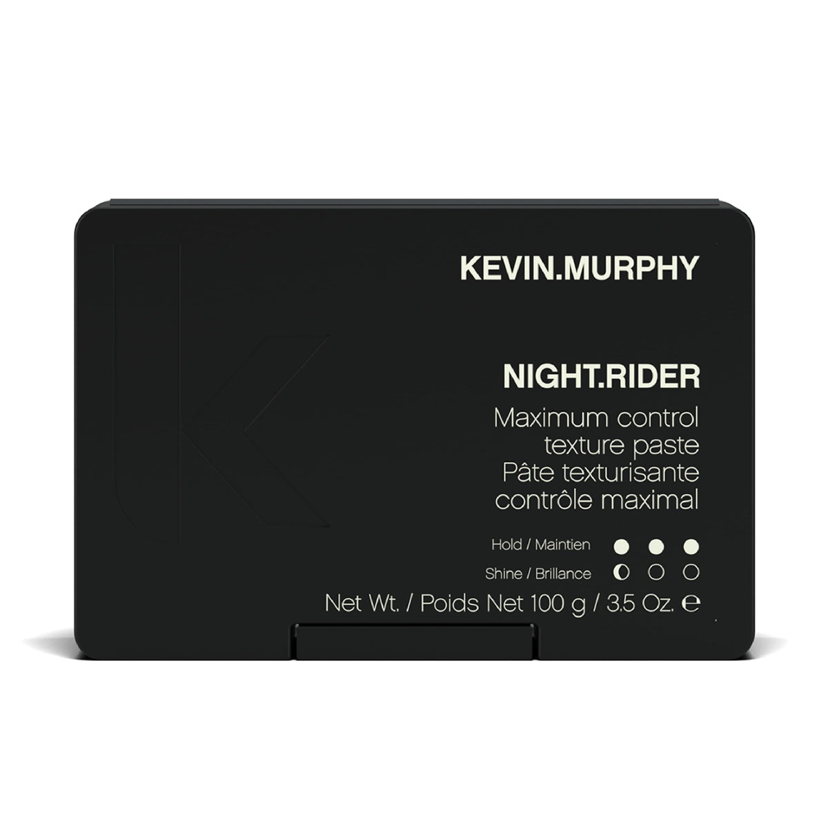KEVIN.MURPHY front jar view showing sleek packaging and strong-hold promise