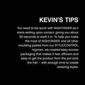 KEVIN.MURPHY travel jar inside a toiletry bag showing portability and convenient styling benefit