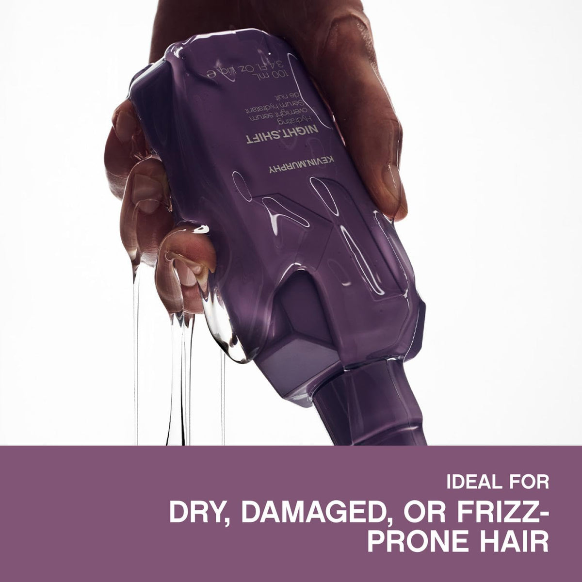 KEVIN.MURPHY held in hand to show 100 ml size and travel-friendly benefit