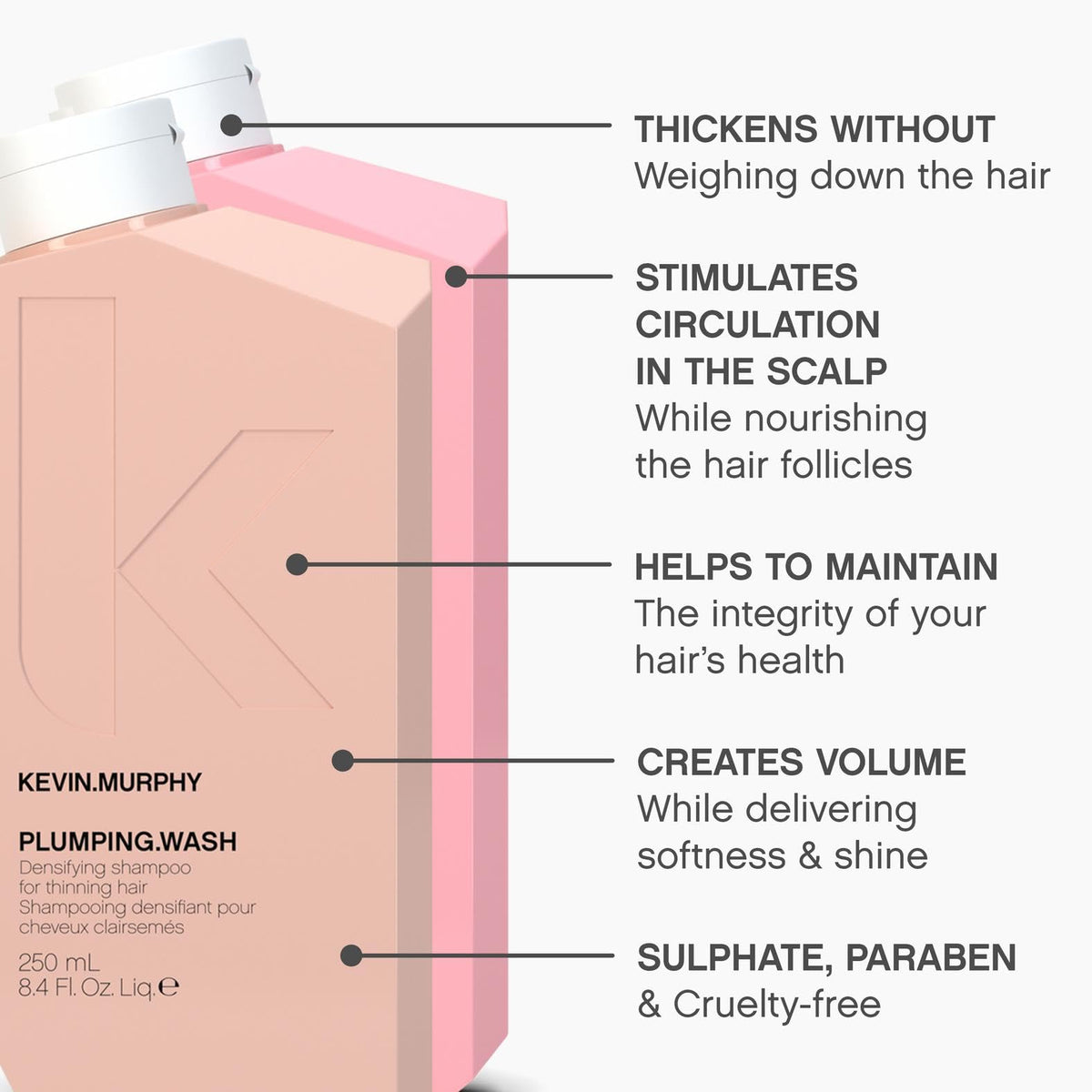 KEVIN.MURPHY conditioner cream texture illustrating lightweight hydration and smoothness