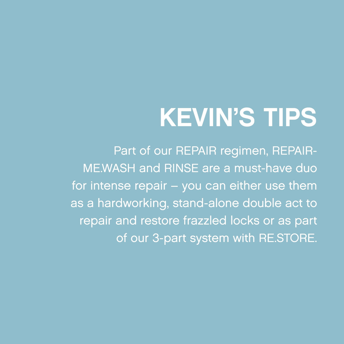 KEVIN.MURPHY before and after hair showing improved shine and smoothness