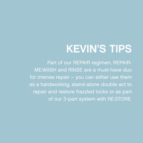 KEVIN.MURPHY repair-me duo inside a toiletry bag for on-the-go convenience