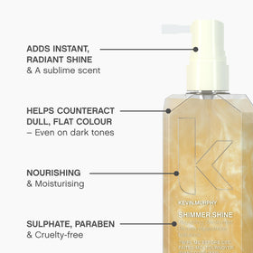 KEVIN.MURPHY applied on blonde hair adding visible glow and lightweight softness