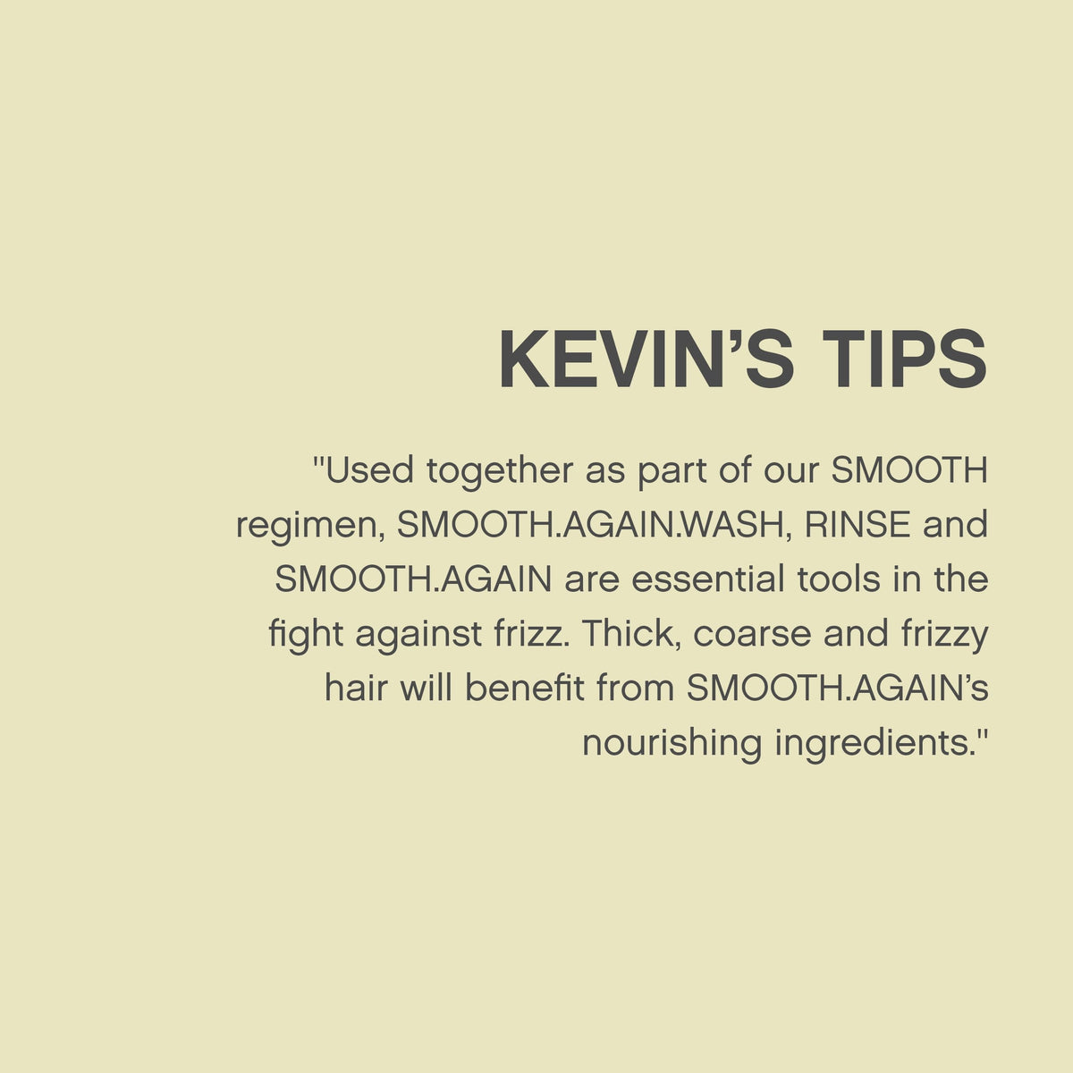 KEVIN.MURPHY duo staged in shower emphasizing salon-smooth finish
