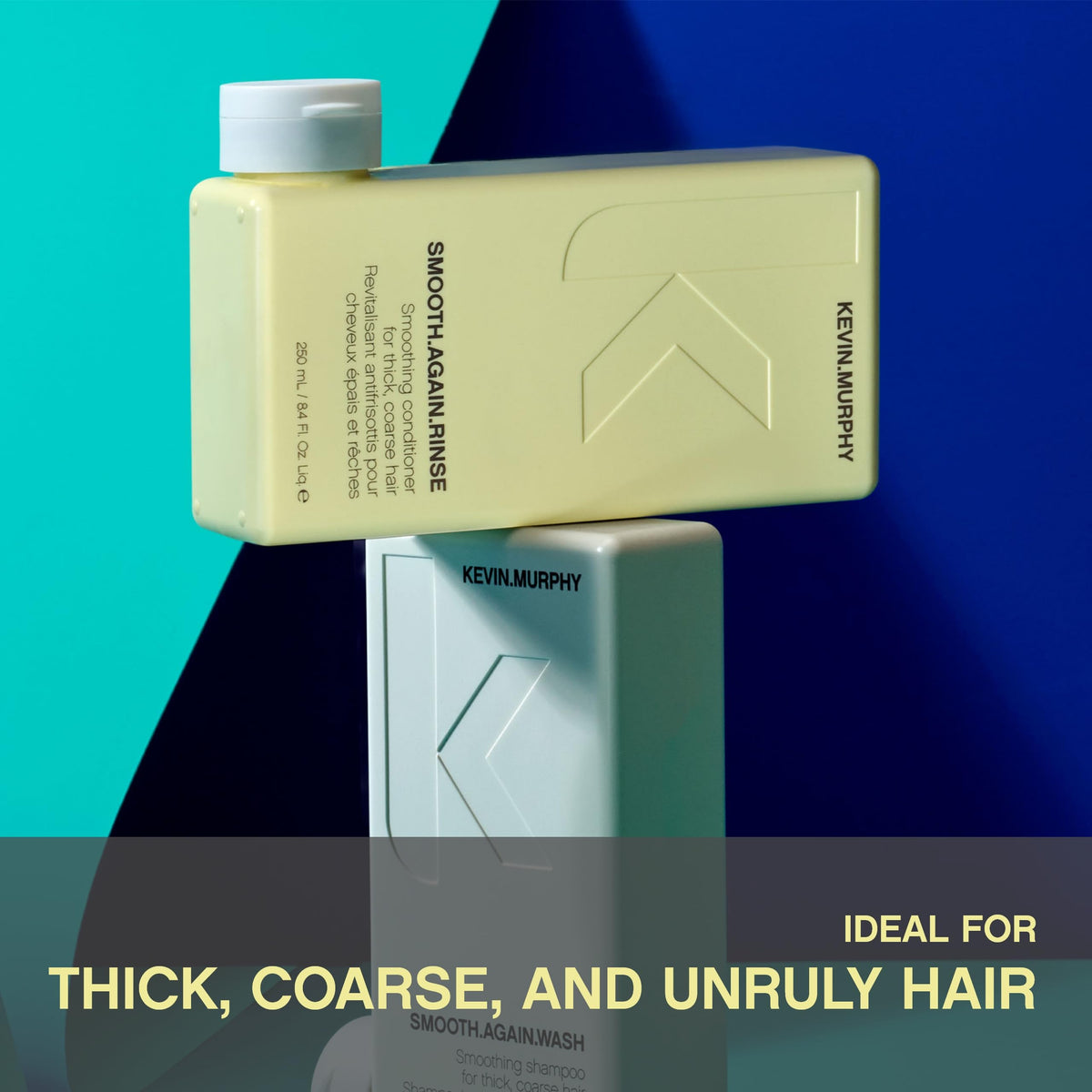 KEVIN.MURPHY conditioner on hair lengths and ends showing improved manageability