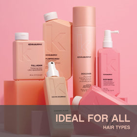 KEVIN.MURPHY before-and-after hair comparison showing smoother ends benefit