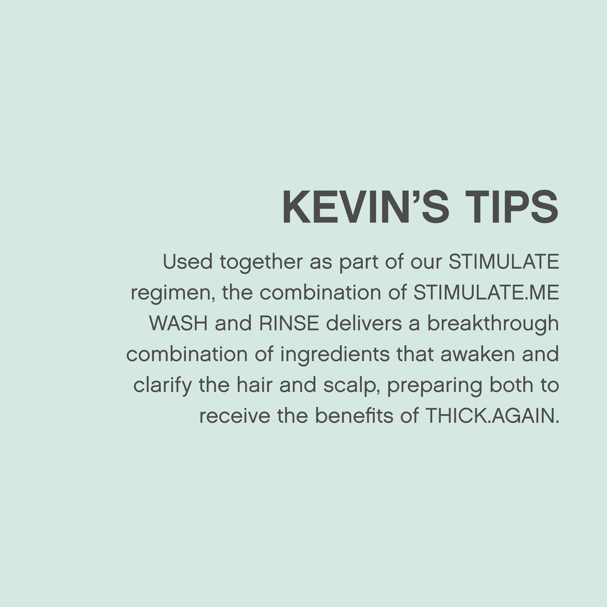 KEVIN.MURPHY salon shelf display signaling professional-grade performance benefit