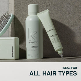 KEVIN.MURPHY THICK.AGAIN before and after comparison showing fuller-looking strands