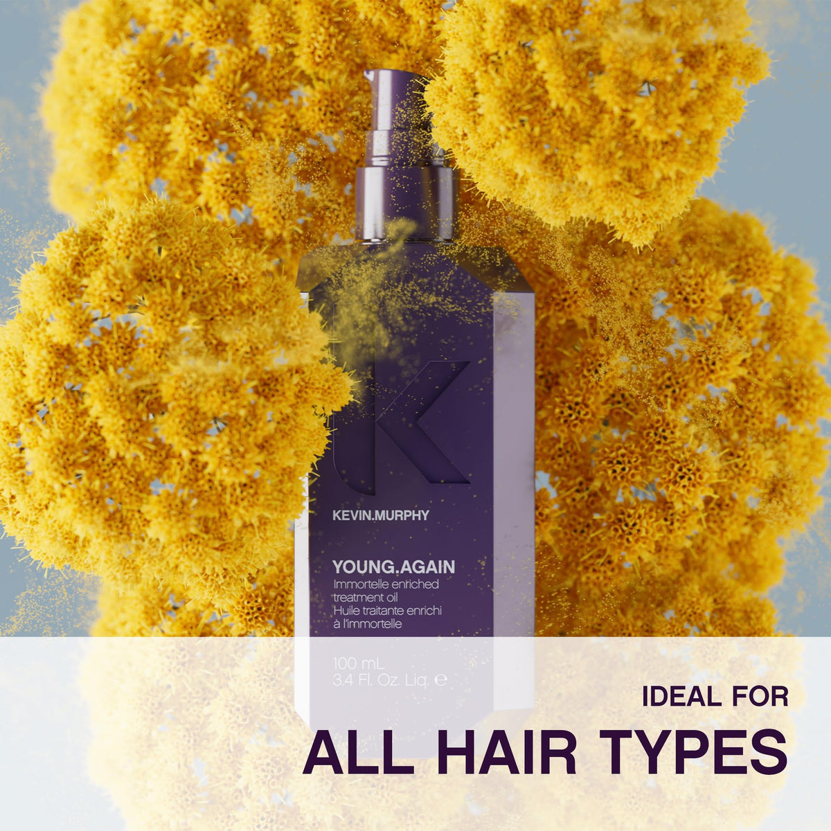 KEVIN.MURPHY before and after hair shine comparison showing visible gloss