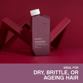 KEVIN.MURPHY shampoo lather in shower demonstrating gentle cleansing benefit