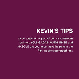 KEVIN.MURPHY 1 L bottle next to a 100ml bottle showing size and value advantage