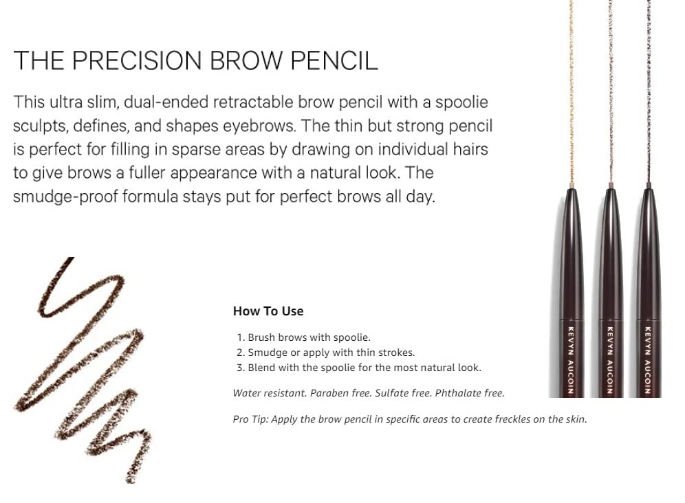 Kevyn Aucoin dual-ended view highlighting retractable pencil and hidden spoolie