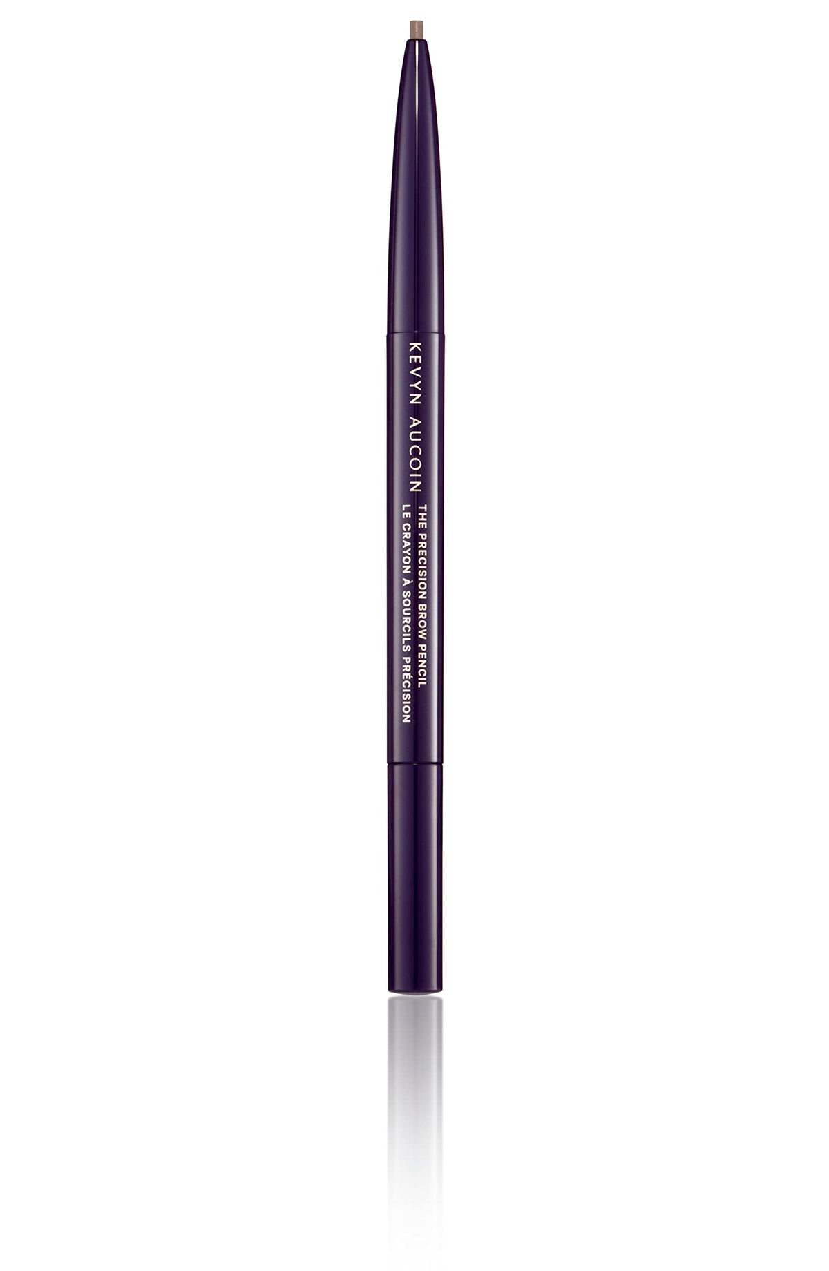 Kevyn Aucoin pencil tip closeup revealing ultra-slim lead for fine hair strokes