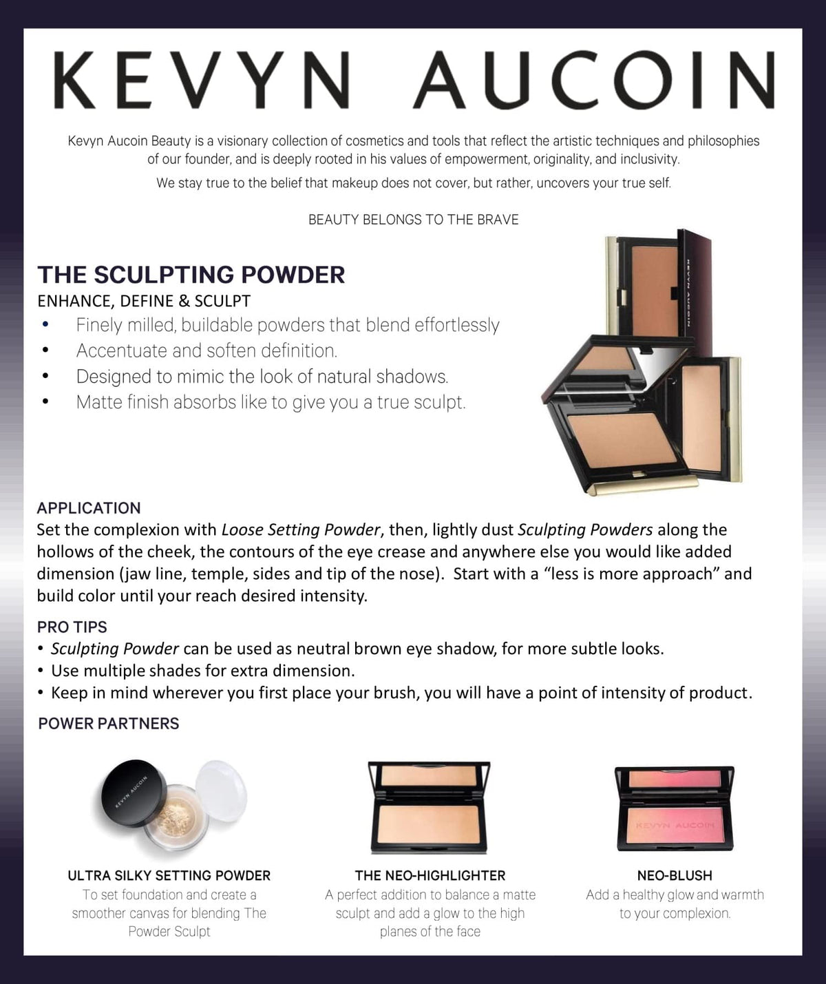 Kevyn Aucoin compact next to coin showing size for travel-friendly benefit