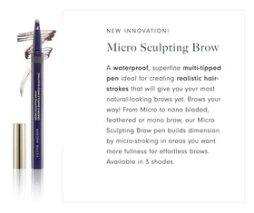 Kevyn Aucoin close-up of fork-like tip demonstrating precise hair-like strokes
