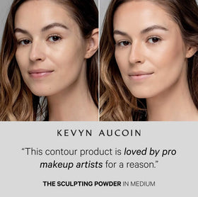 Kevyn Aucoin swatch on arm in Medium to show true-to-skin shading benefit