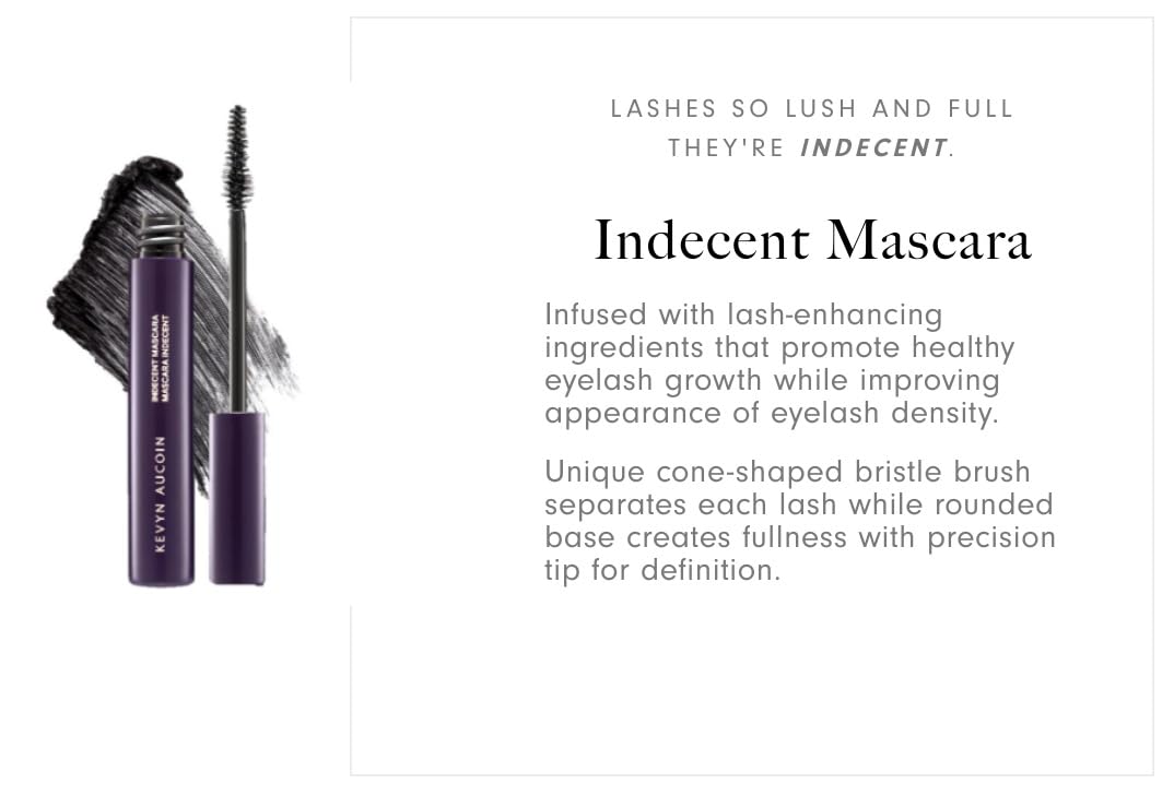 Kevyn Aucoin wand close-up displaying cone-shaped brush for precise separation