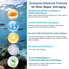 kewhunt open ampoule with serum drop demonstrating hygienic single-use benefit