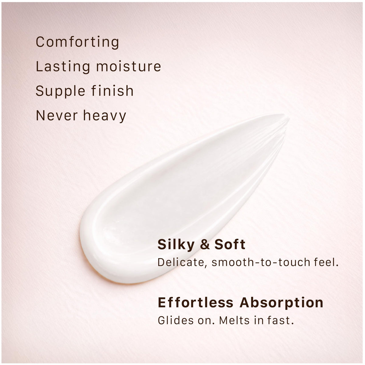 キユートピア applied to neck and décolletage, supports firmer-looking skin benefit