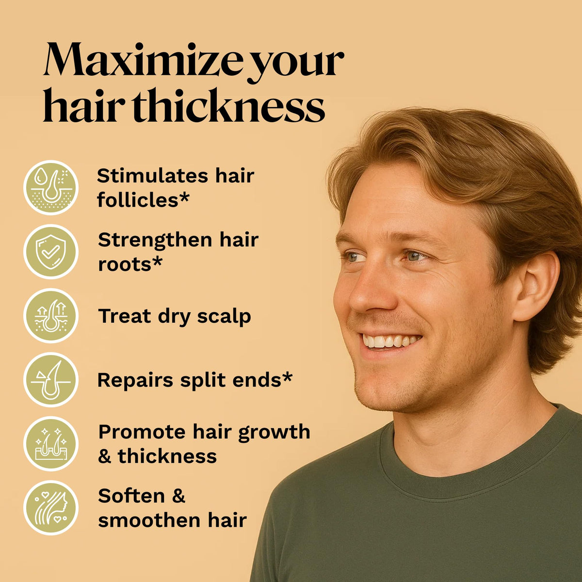 Keyoma results on hair showing smoother, shinier strands after use