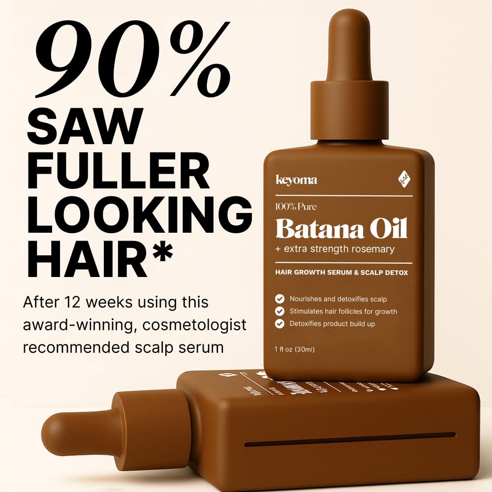 Keyoma oil texture drop on fingertip showing nourishing consistency