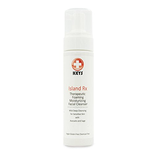 Keys Island Rx front packaging showing bottle label and pump, clear product identity