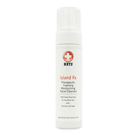 Keys Island Rx front packaging showing bottle label and pump, clear product identity