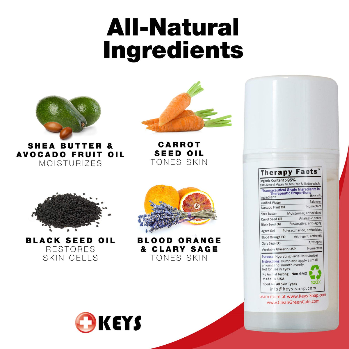 Keys Luminos in-hand application demonstrating easy spreadability and hydration