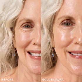 Keys Soulcare before and after face comparison showing smoother radiant benefit