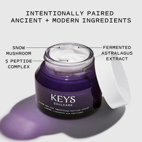Keys Soulcare cream texture close-up showing smooth consistency and hydration benefit