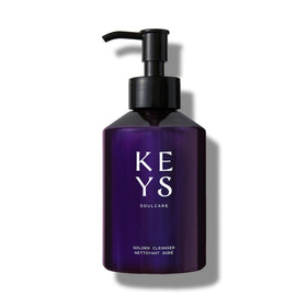 Keys Soulcare front bottle shot showing cleanser and calming scent benefits