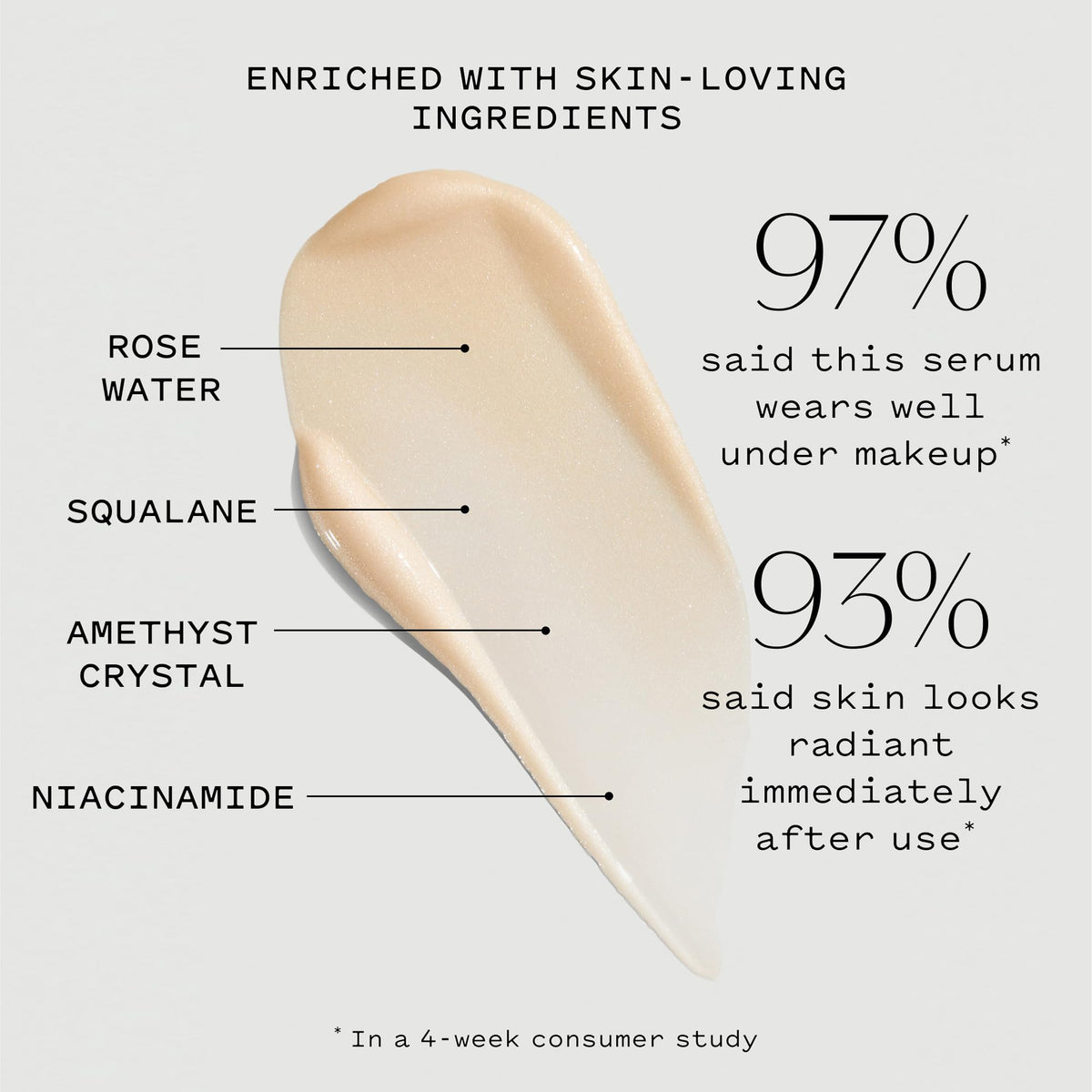 Keys Soulcare close-up of serum texture highlighting lightweight hydration benefit