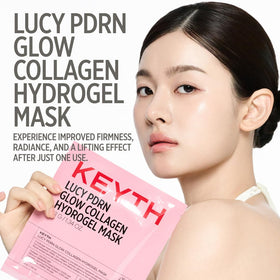 KEYTH open hydrogel mask sheet displayed ready to apply for hydration