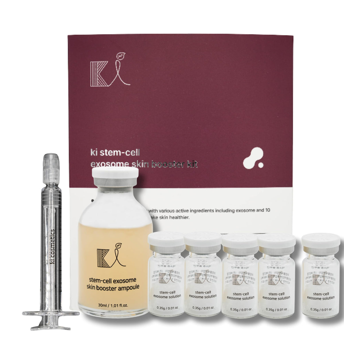 ki cosmetics front packaging showing kit and travel-friendly design benefit