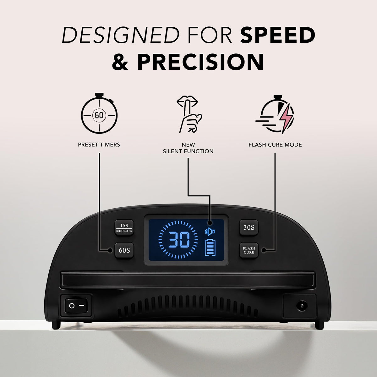 KIARA SKY hand in chamber demonstrating smart sensor activation for hands-free curing