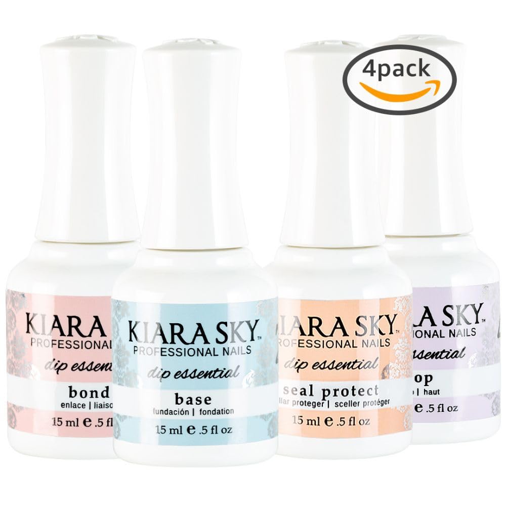 KIARA SKY bottles lined up to show Bond Base Seal Protect and Top ease of use